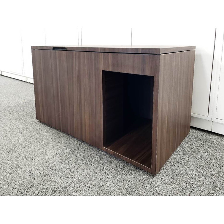 Qlevo Enclosed Litter Box Enclosure Wayfair