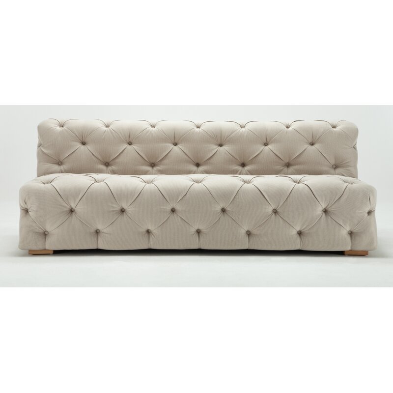 Pratt Tufted Armless Sofa