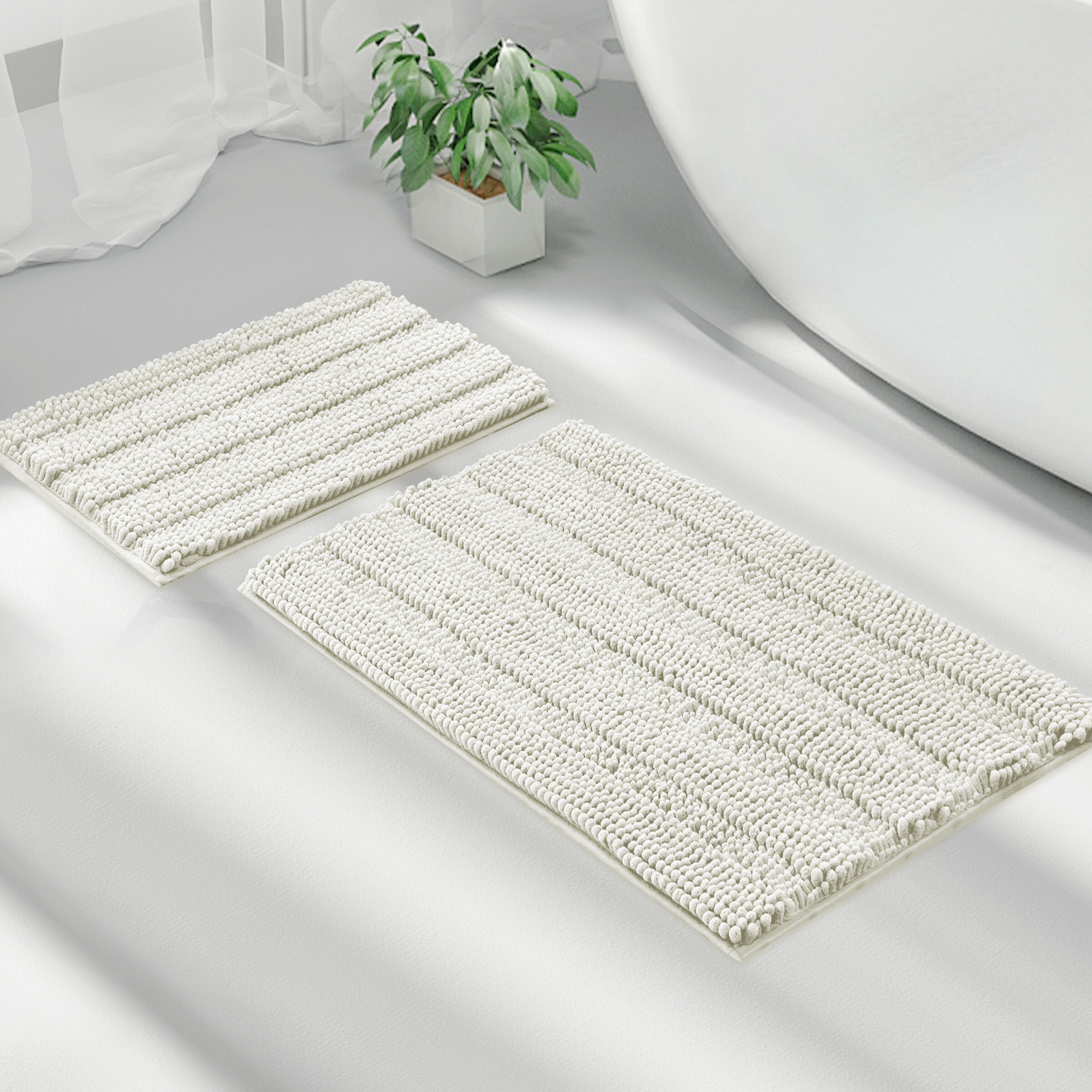 Non-slip Absorbent Soft Simple Bathroom Bath Rug Carpet Home Floor Mat LJ 