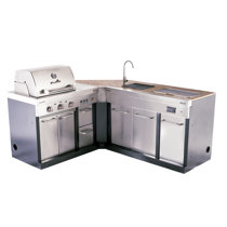 Narrow Island Width 28 80 Outdoor Kitchen Islands You Ll Love In 2021 Wayfair