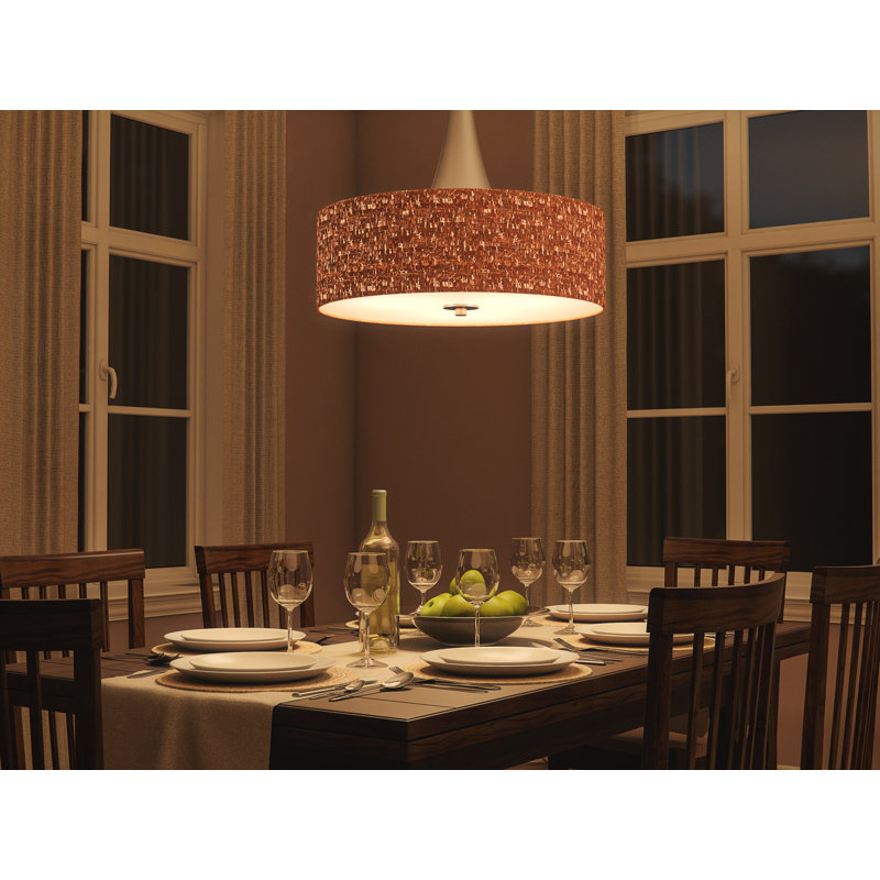 Wrought Studio Montes 3 Light Drum Chandelier Reviews Wayfair Montes 3 Light Drum Chandelier