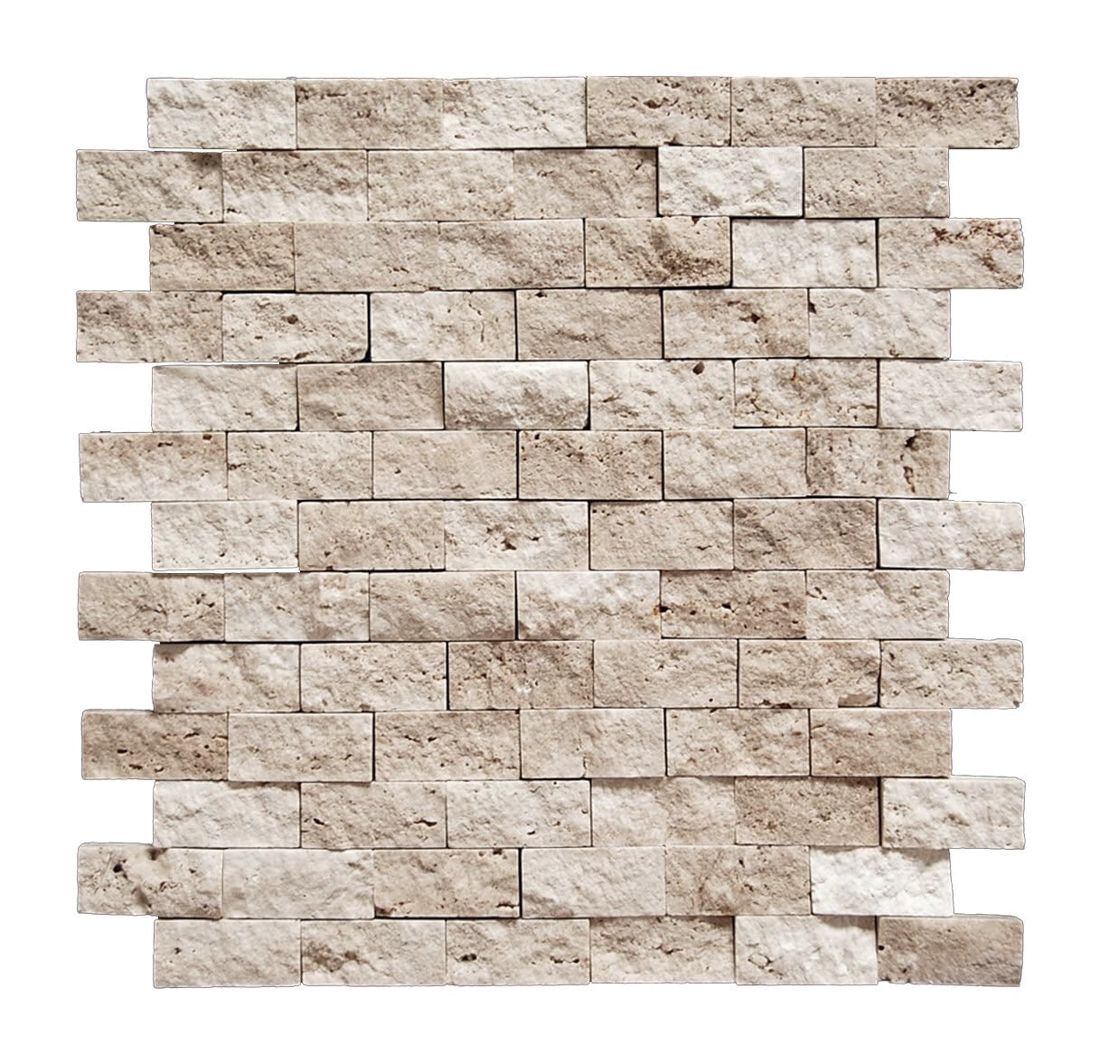 Stone & Tile Shoppe, Inc. Travertine Brick Joint Mosaic Wall & Floor ...