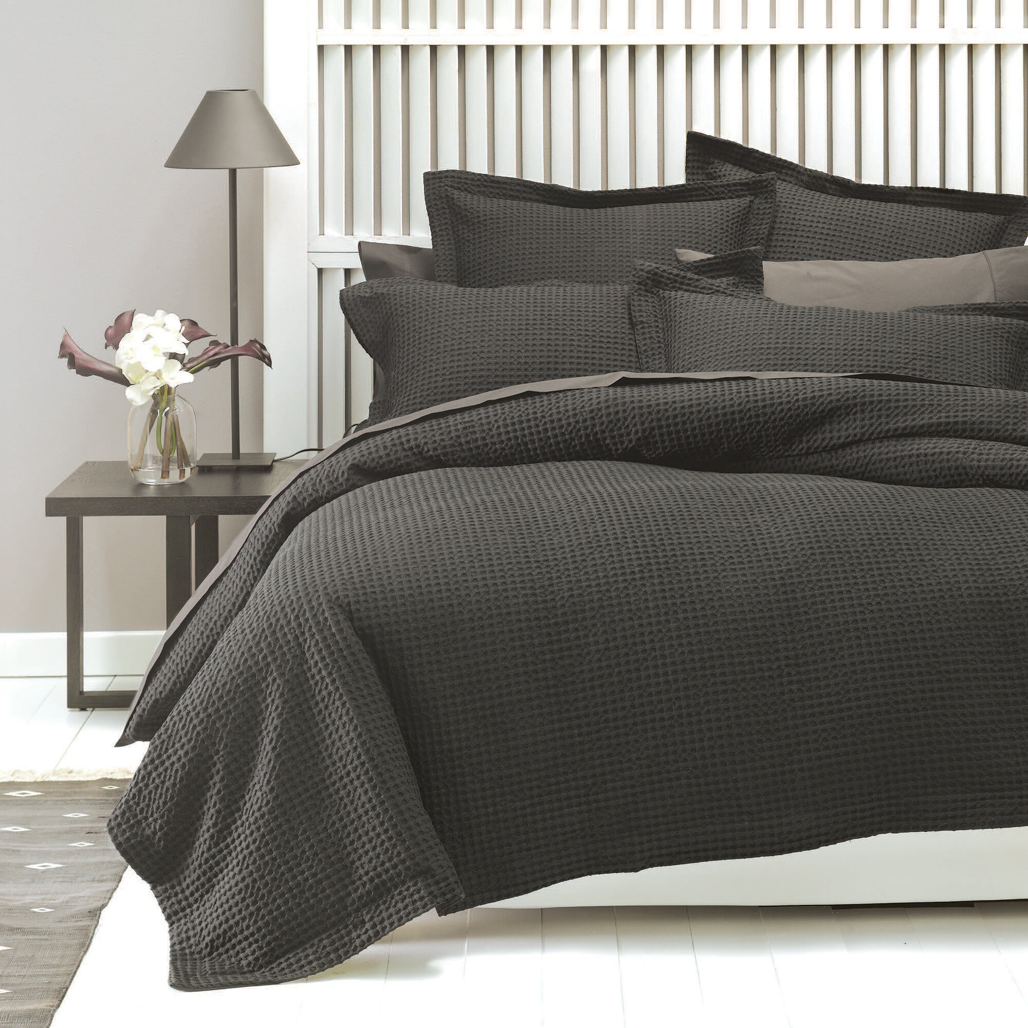 Linen House Deluxe Waffle Duvet Cover Set Reviews Wayfair Co Uk