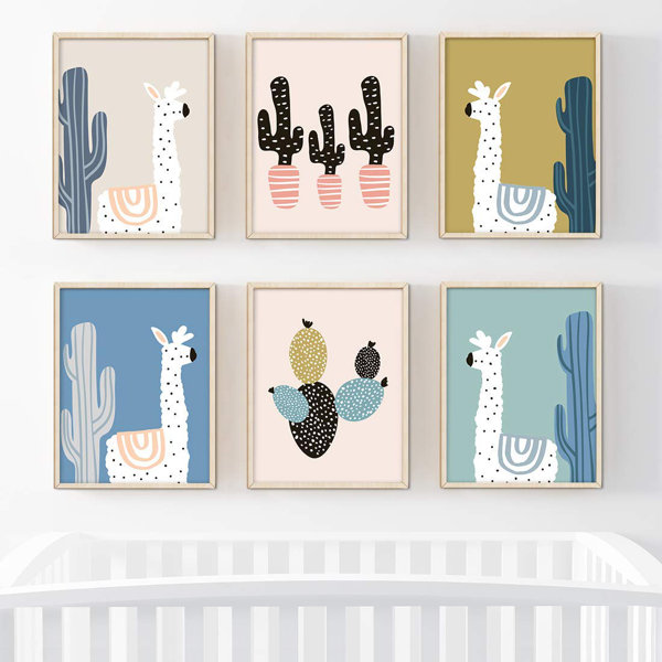 llama nursery wall decor