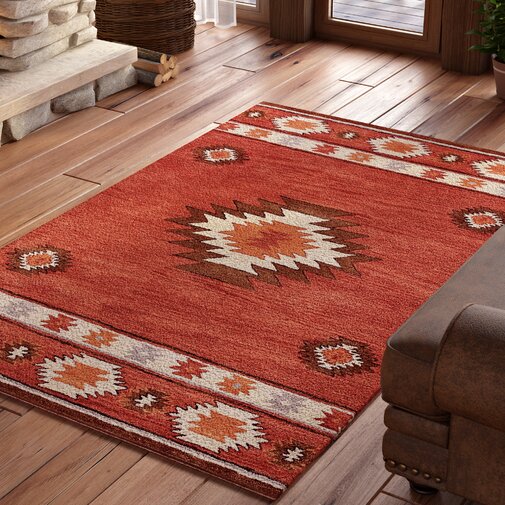 Loon Peak Joshua Hand-Tufted Red Wine Area Rug & Reviews | Wayfair