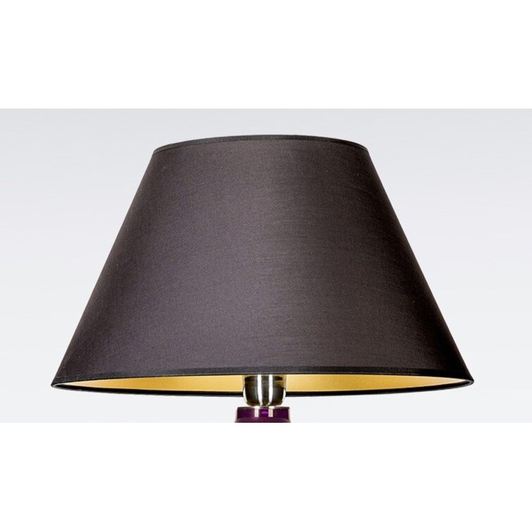 Lampenschirm für Tischleuchte in Rund Seide Gold Bronze TL 30-20-17 