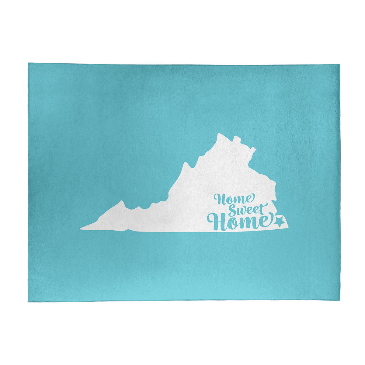 East Urban Home Home Sweet Virginia Beach Poly Chenille Rug Wayfair