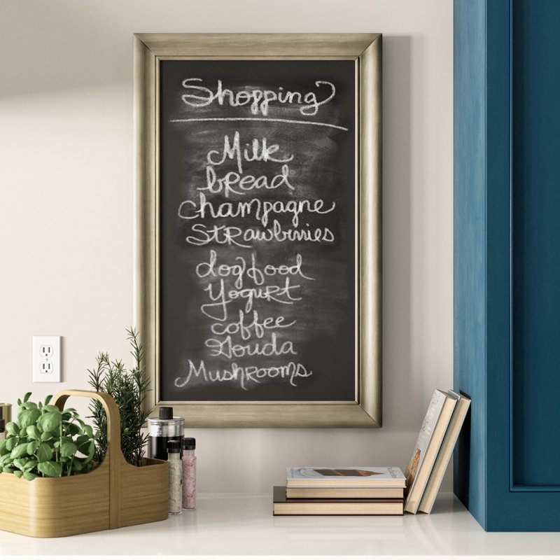 Gracie Oaks Large Decorative Wall Mounted Chalkboard Reviews Wayfair