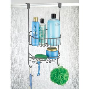 Shower Door Caddy Hanging Storage Organizer Center Metal Wire Over The Bathroom 