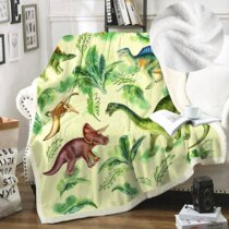 Sherpa Blanket 30x40 Dinosaur Blanket Dinosaur Adult Blanket Dinosaur Kid Blanket 60x80 50x60 Animal Fleece Blanket 
