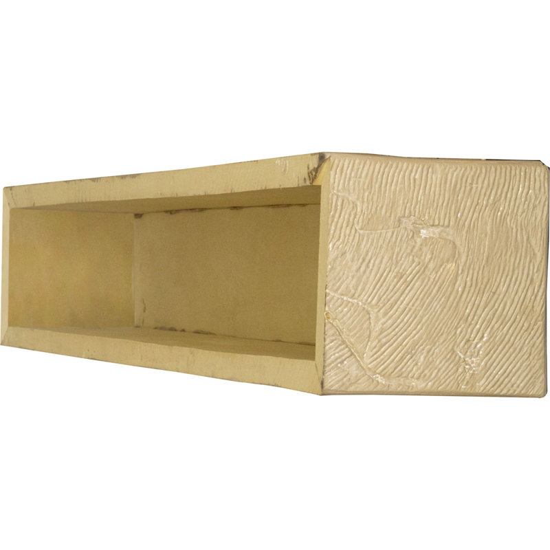 Ekena Millwork Knotty Pine Faux Wood Texture Fireplace Shelf