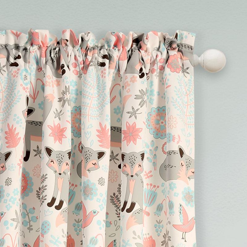 Mack Milo Levan Animal Print Thermal Rod Pocket Curtain Panels