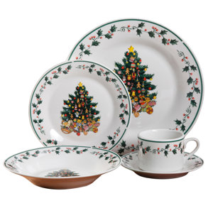 Tree 20 Piece Dinnerware Set, Service for 4