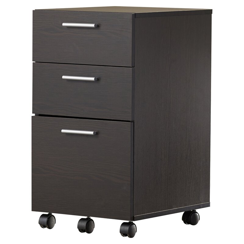 Jayda 3 Drawer Mobile Filing Cabinet Reviews Allmodern