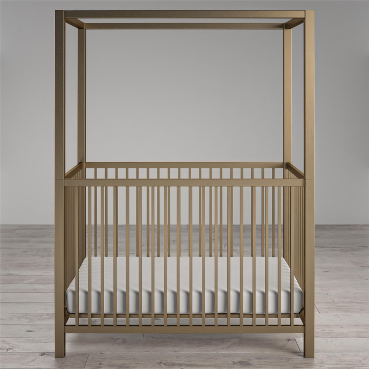 gold canopy crib