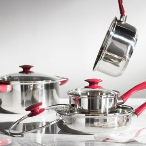 Crawford 7 Piece Stainless Steel Cookware Set
