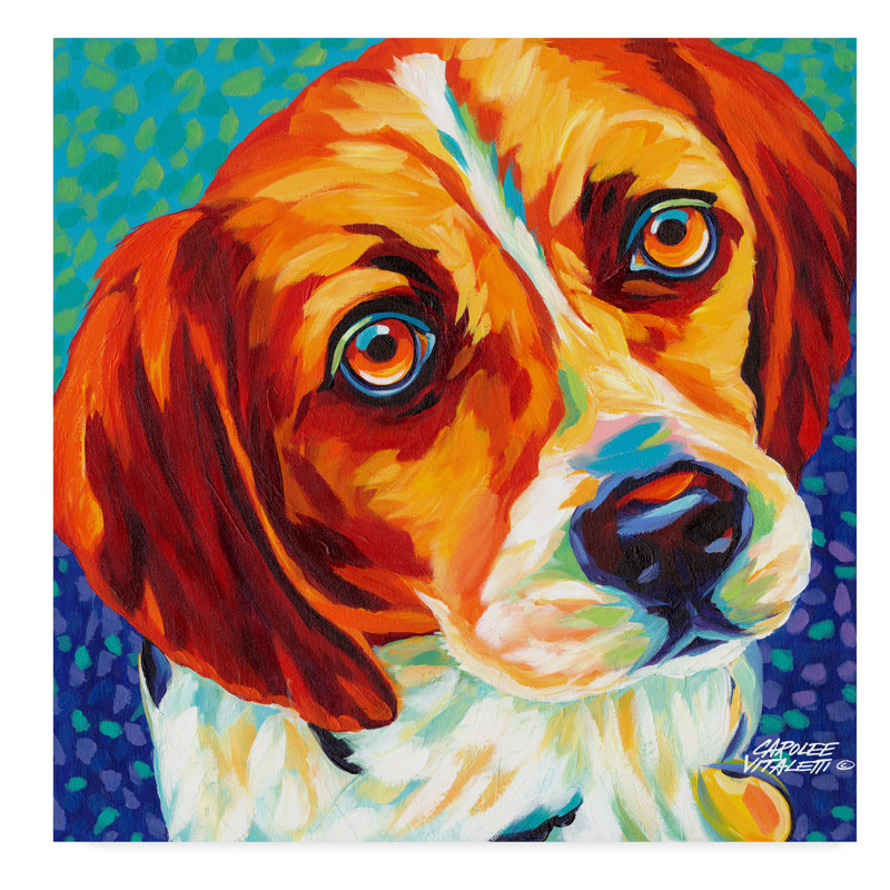 East Urban Home Dogs In Color Ii Acrylic Painting Print On