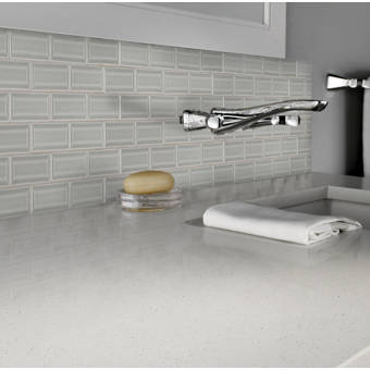 Msi Ice Bevel 2 X 6 Glass Mosaic Tile Reviews Wayfair