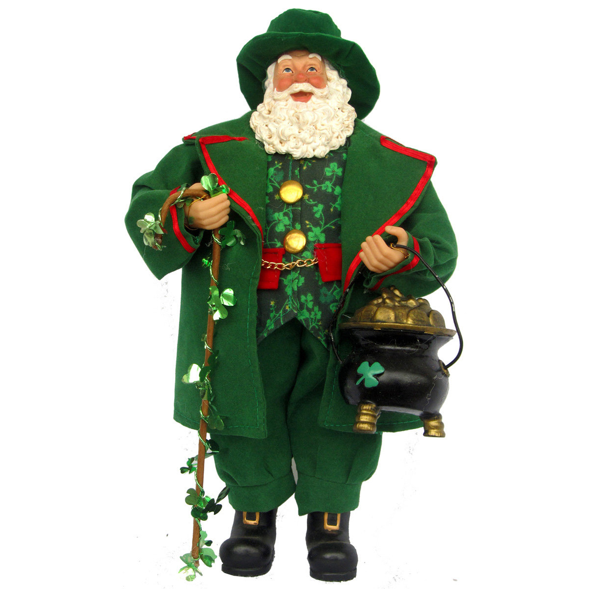 green irish santa hat