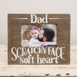 Dad Scratch Face Soft Hands Picture Frame