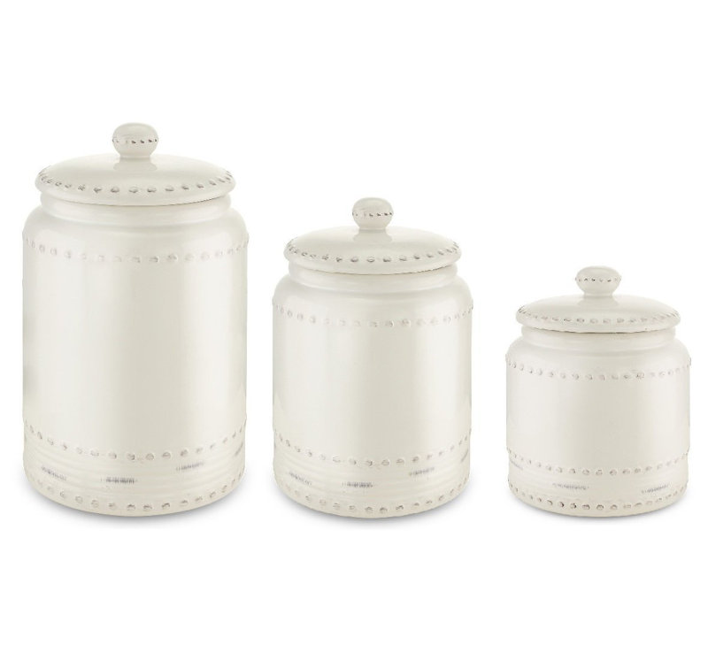 August Grove Ceramic 3 Piece Kitchen Canister Set with Air ...