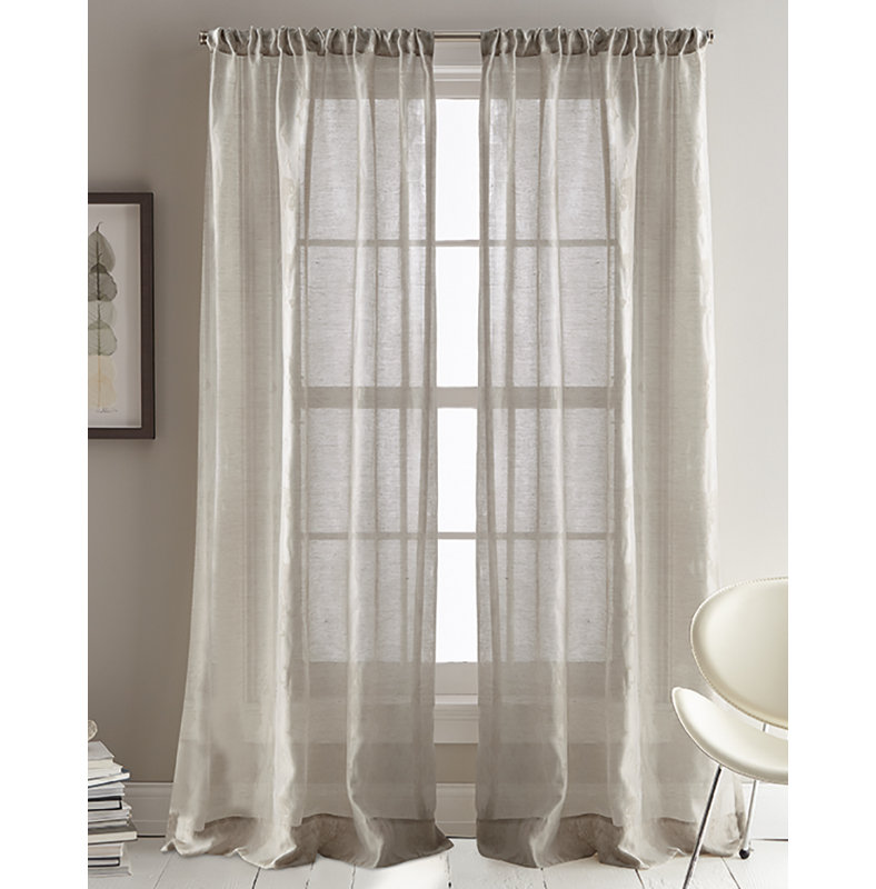 City Sky Sheer Rod Pocket Curtain Panels Reviews Joss Main