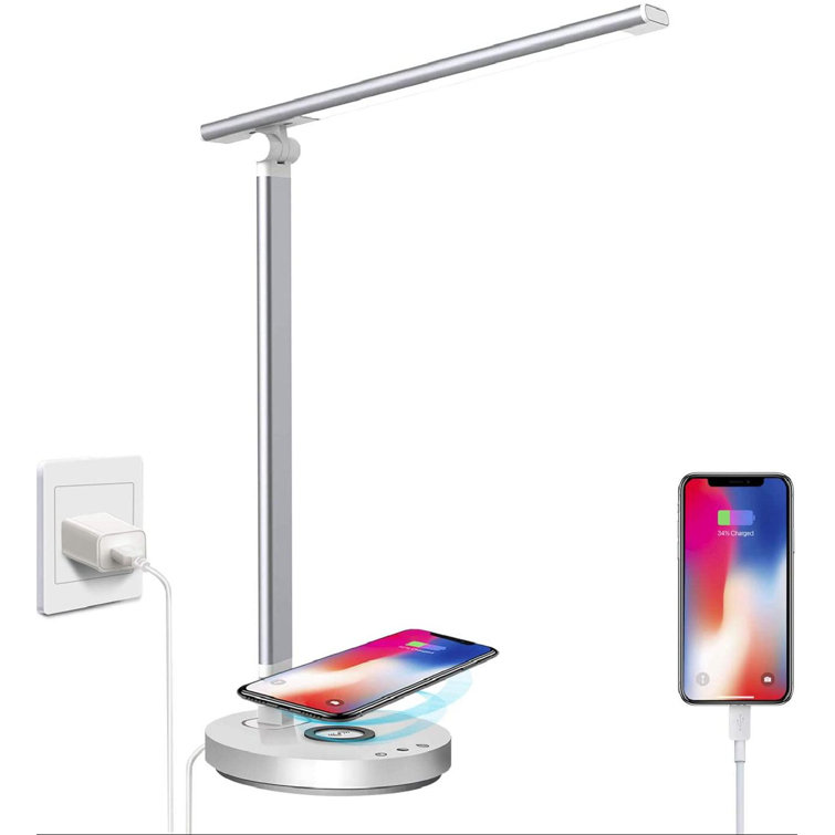 Desk Lamp Wireless Charging LED Desk Light with USB Charging Port,Dimmable Eye-Caring for Office,Home,Dormitory(Black) Desk Lamp Wireless Charging LED Desk Light with USB Charging Port,Dimmable Eye-Caring for Office,Home,Dormitory(Black)