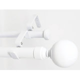 Double Rod White Curtain Hardware Accessories You Ll Love In 2020 Wayfair
