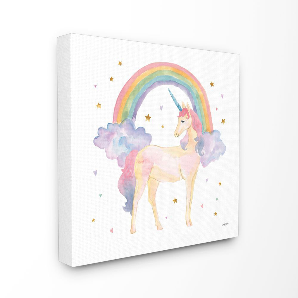 Isabelle Max Schwenk Cute Unicorn Rainbow Watercolor Kids Wall