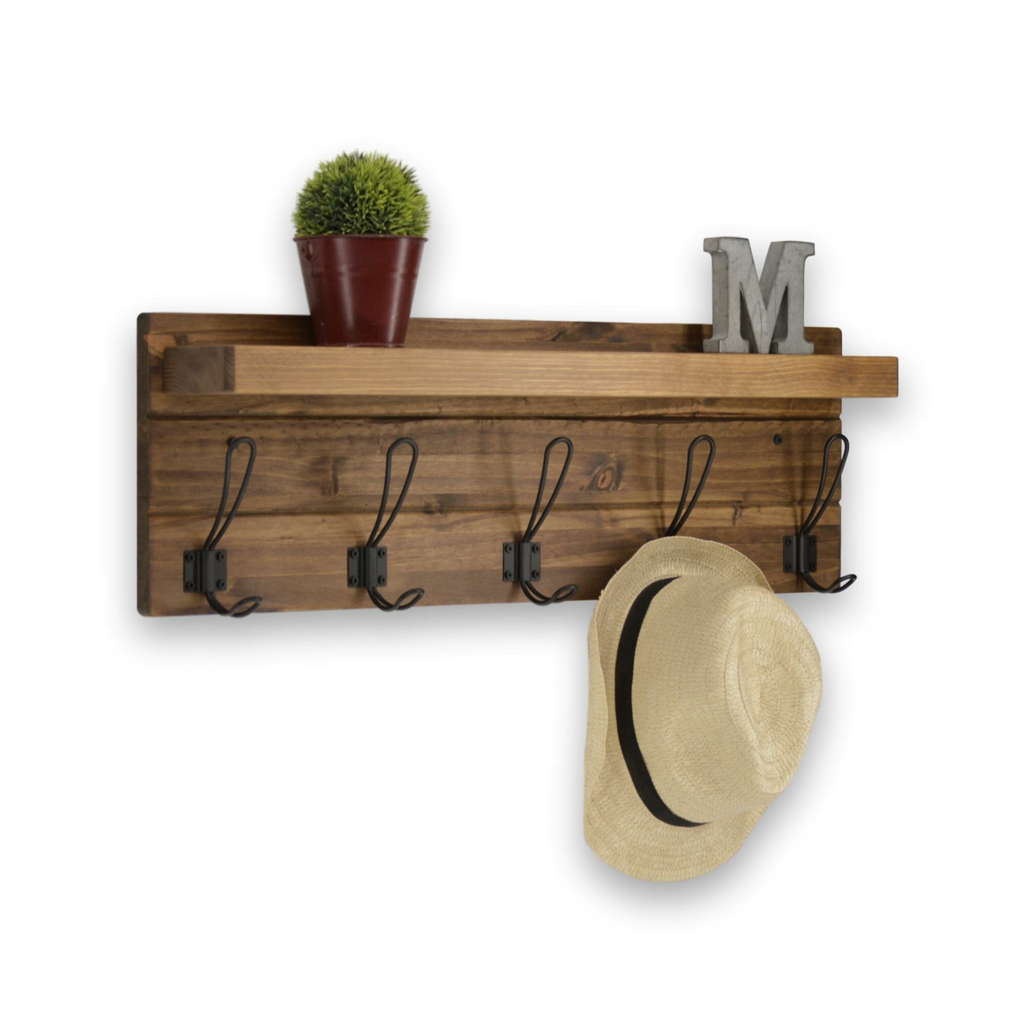 Charleston Standing Coat Rack 8 Hooks And Umbrella Holder Base