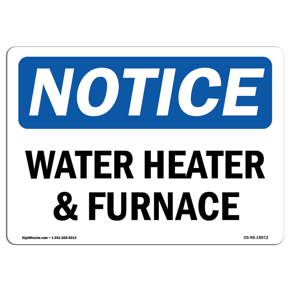 SignMission Osha Notice Water Heater and Furnace Sign Wayfair