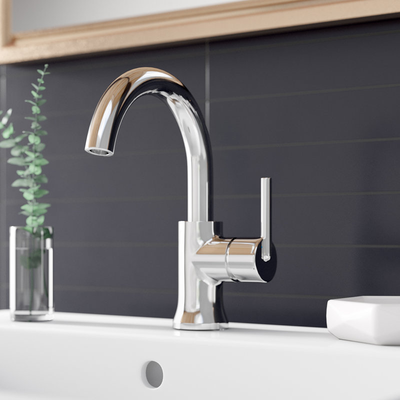 Delta Trinsic Single Hole Bathroom Faucet With Drain Assembly And