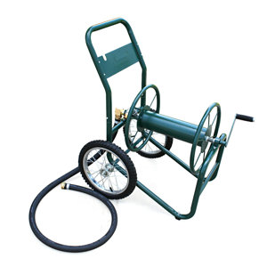 Industrial 2 Wheel Steel Hose Reel Cart
