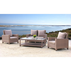 4-tlg. Lounge-Set Lanzarote mit Kissen von Grase..