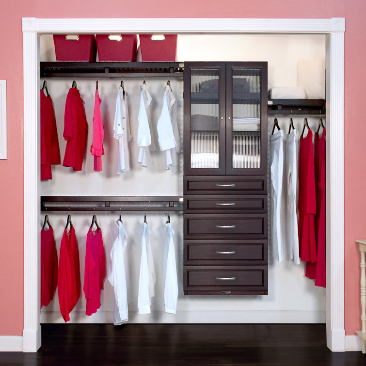 John Louis Home Woodcrest 48 W 120 W Closet System Reach In Sets Reviews Wayfair