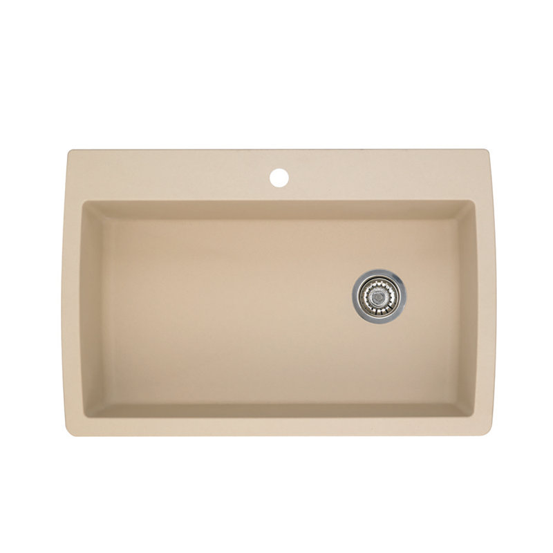 Blanco Diamond Silgranit 34 L X 22 W Dual Mount Kitchen Sink Reviews Wayfair