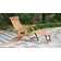 Rosalind Wheeler Elodie 63'' Long Reclining Teak Steamer | Wayfair