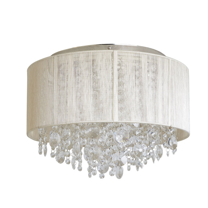 Alvarez String Beaded Ceiling 3 Light Flush Mount Alvarez String Beaded Ceiling 3 Light Flush Mount