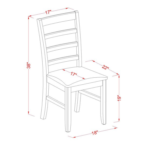 Alcott Hill® Teressa 100 Percent Polyester Ladder Back Side Chair in ...