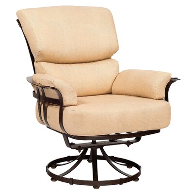 Atlas Swivel Patio Chair Woodard Cushion Color Volt Sand Frame