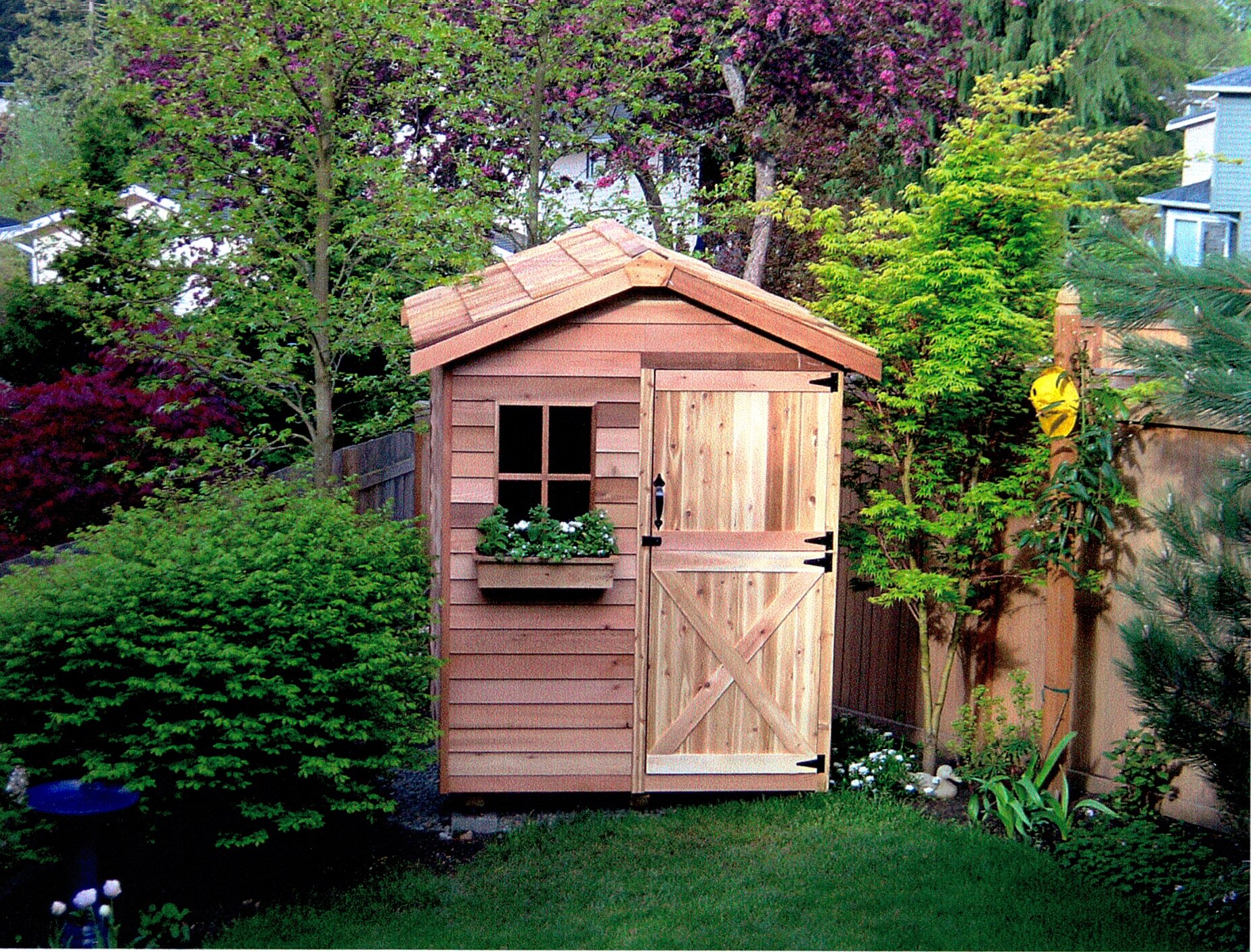 Gardener 6 ft. W x 6 ft. D Solid Wood Traditional Storage Shed