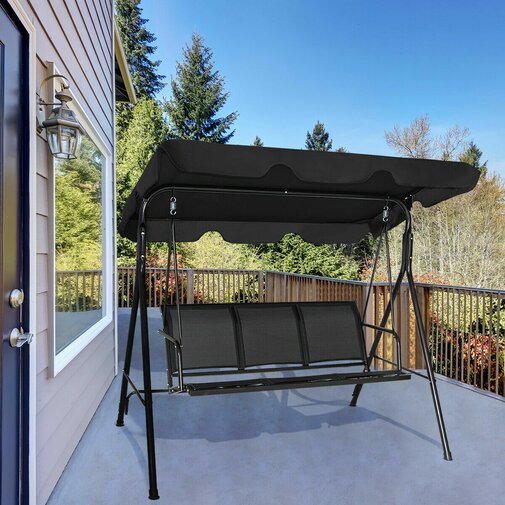 Freeport Park Soto Patio Porch Swing & Reviews | Wayfair