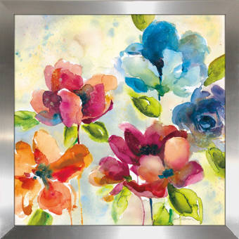 Ebern Designs Color My World Ii Framed Watercolor Painting Print