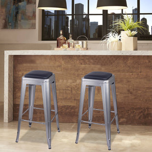 Zachery 30 Bar Stool (Set of 4) by 17 Stories