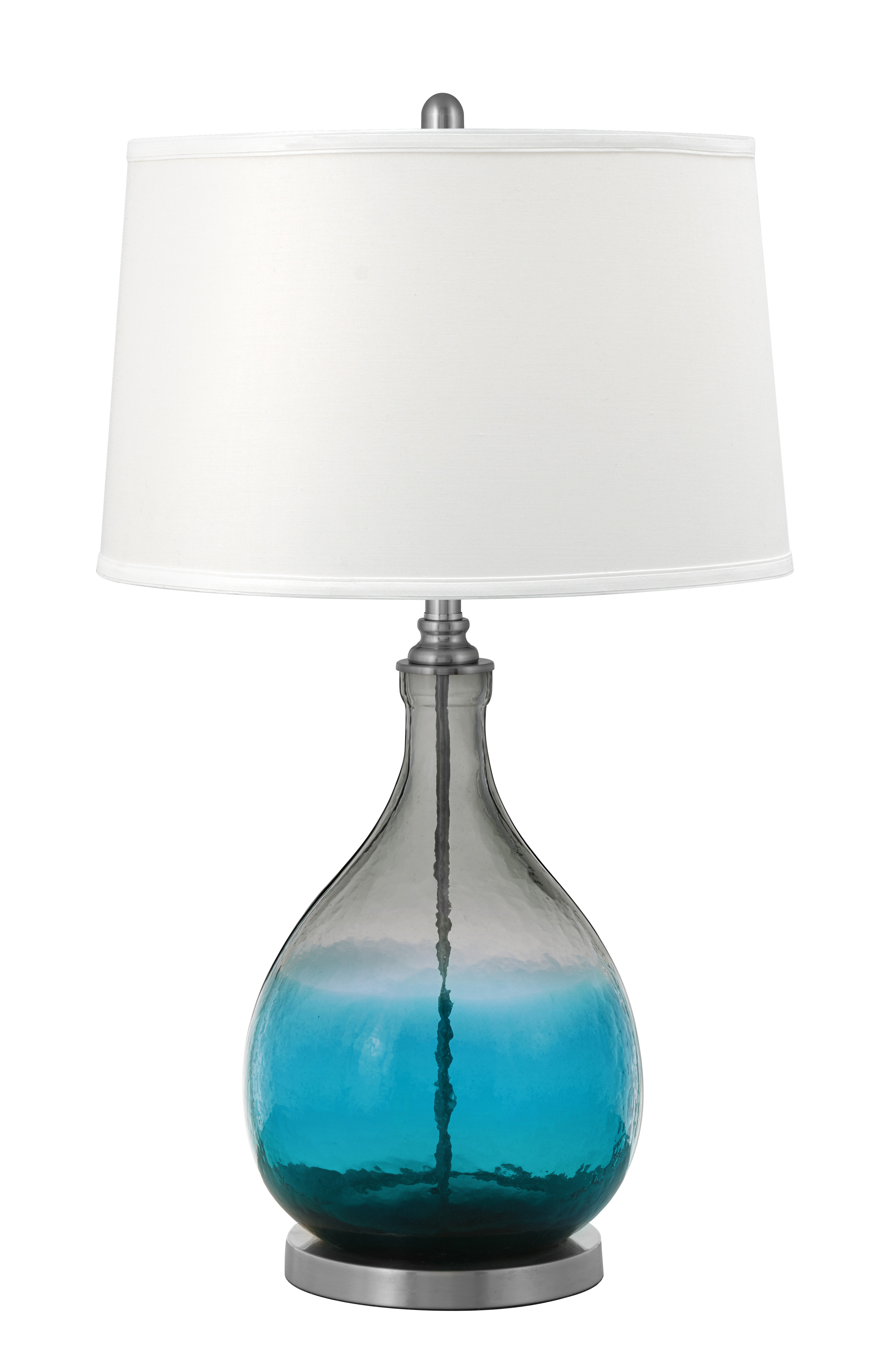 blue gray table lamp