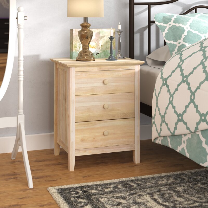 Alcott Hill Sommerville 3 Drawer Nightstand Reviews Wayfair