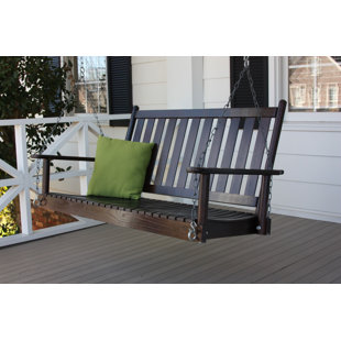 Unfinished Porch Swings You Ll Love Wayfair Swanley Porch Swing With Chain