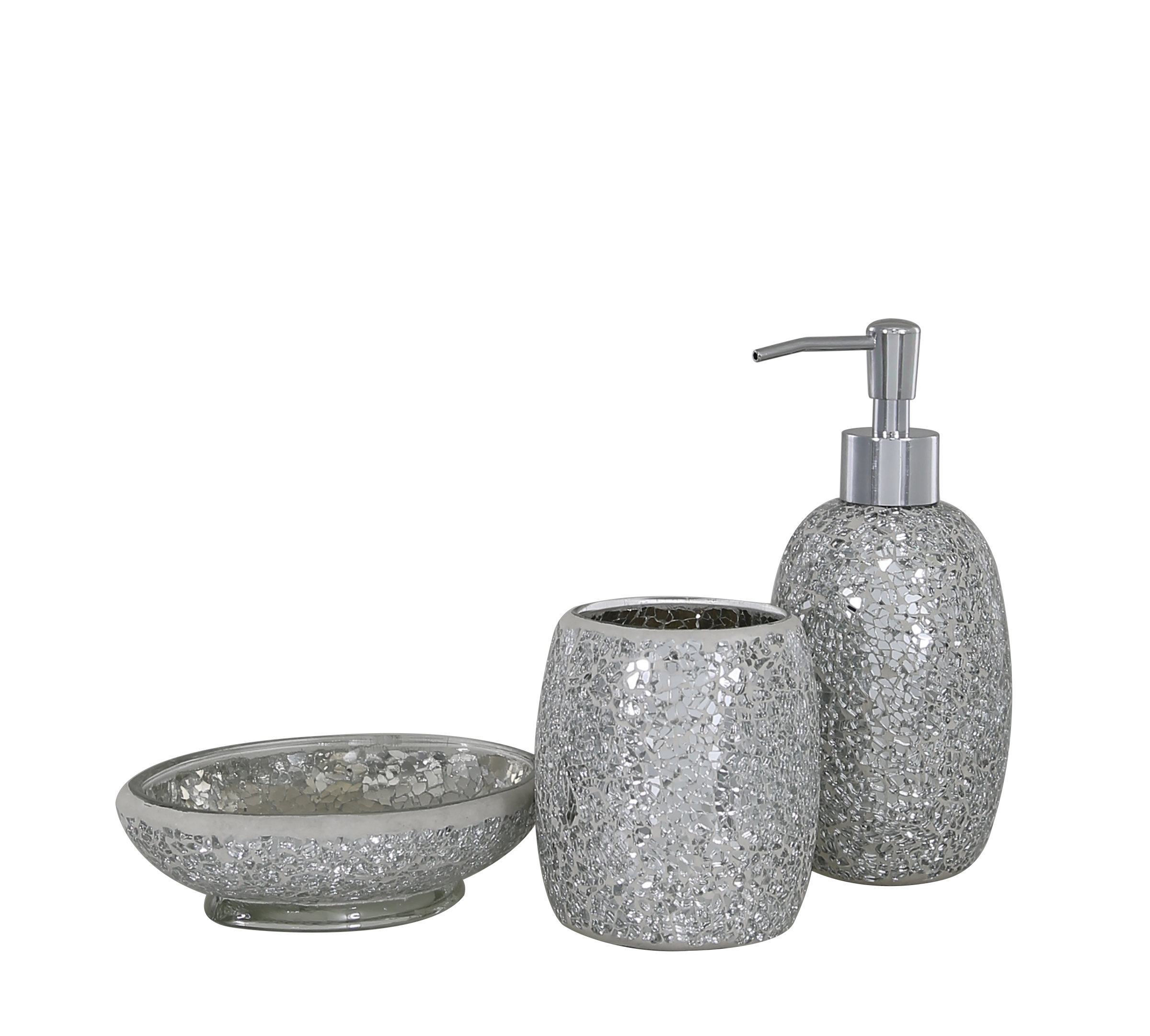 Belfry Bathroom Mosaic 3 Piece Accessories Set Reviews Belfry Bathroom Mosaic 3 Piece Accessories Set Reviews Wayfair Co Uk