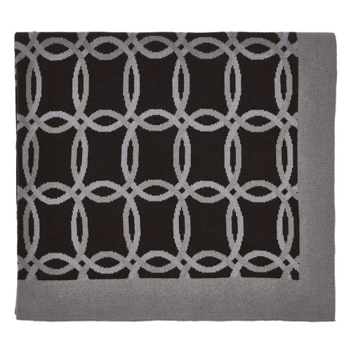 Vana Knitted Throw Peacock Blue Hotel