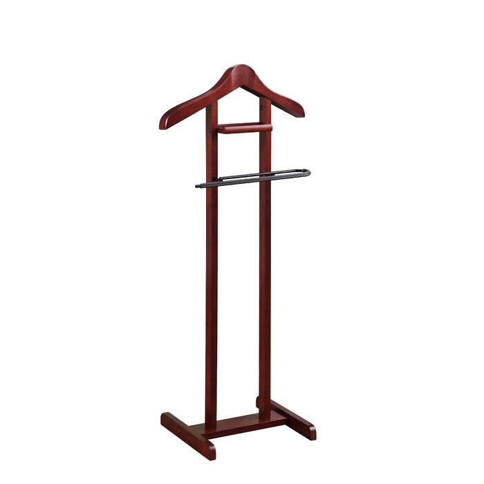 Winston Porter Carlsen Mahogany Wardrobe Valet Stand Reviews